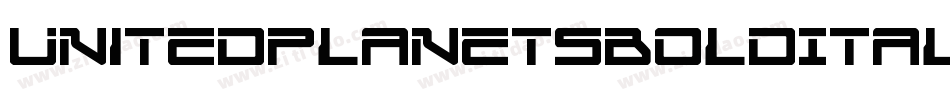 UnitedPlanetsBoldItalic-O4od字体转换