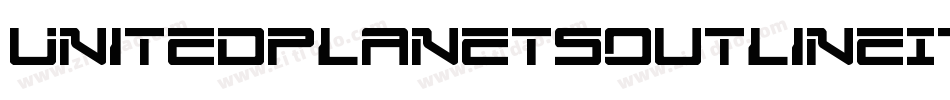 UnitedPlanetsOutlineItalic-zaLL字体转换