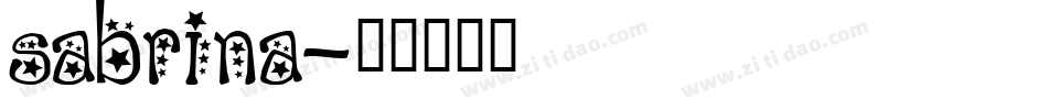 SABRINA字体转换