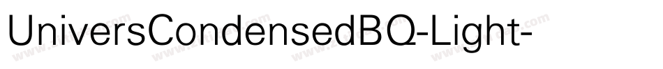 UniversCondensedBQ-Light字体转换