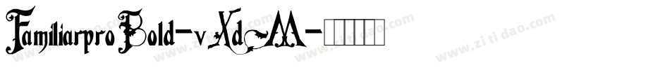 FamiliarproBold-vXdM字体转换