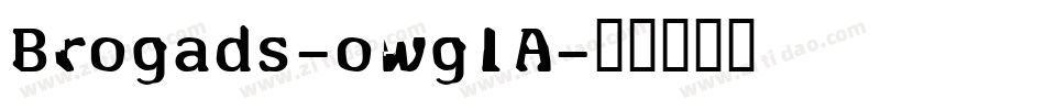 Brogads-owg1A字体转换