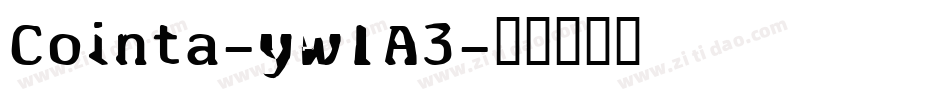 Cointa-yw1A3字体转换