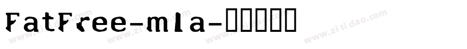 FatFree-m1a字体转换