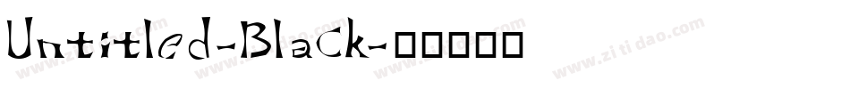 Untitled-Black字体转换
