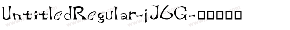 UntitledRegular-jJ6G字体转换
