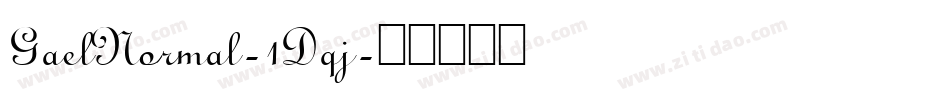 GaelNormal-1Dqj字体转换