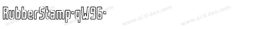 RubberStamp-qW96字体转换