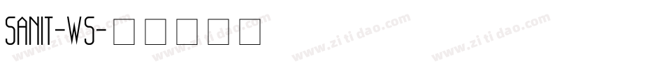 SANIT-WS字体转换