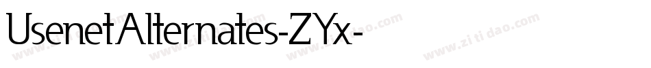 UsenetAlternates-ZYx字体转换