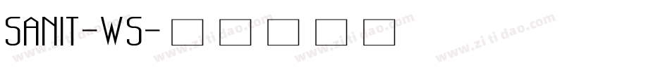 SANIT-WS字体转换