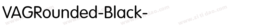 VAGRounded-Black字体转换