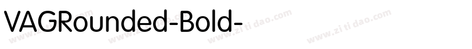 VAGRounded-Bold字体转换