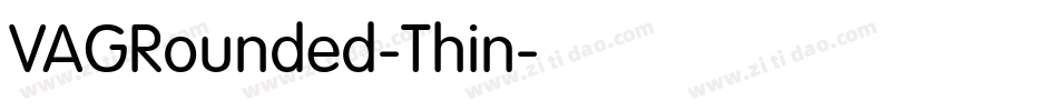 VAGRounded-Thin字体转换