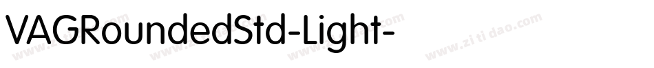 VAGRoundedStd-Light字体转换