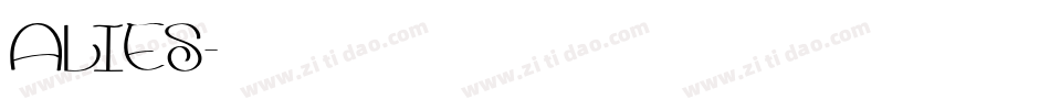 ALIES字体转换