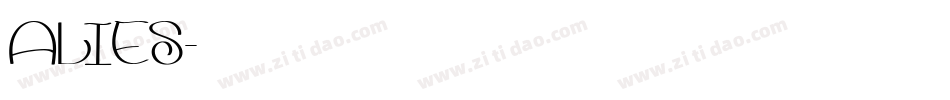 ALIES字体转换
