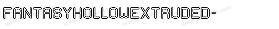 FantasyHollowExtruded字体转换