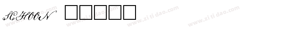 SCHOON字体转换