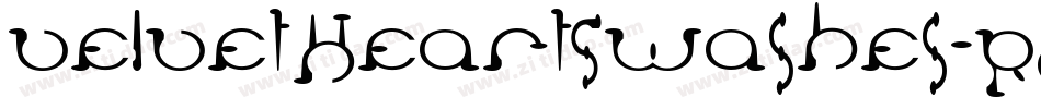 VelvetHeartSwashes-R21A字体转换