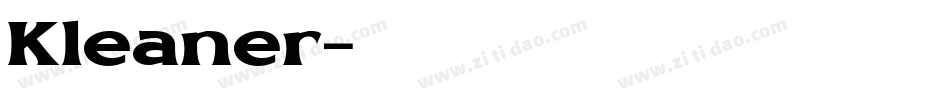 Kleaner字体转换