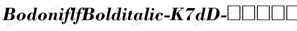 BodoniflfBolditalic-K7dD字体转换