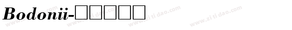 Bodonii字体转换