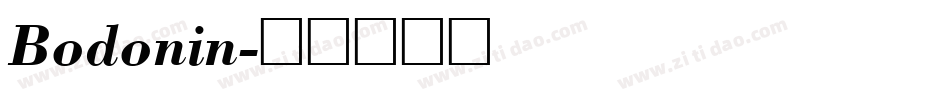 Bodonin字体转换