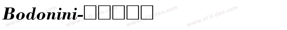 Bodonini字体转换