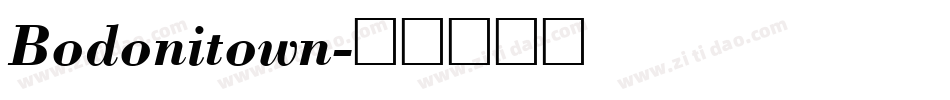 Bodonitown字体转换