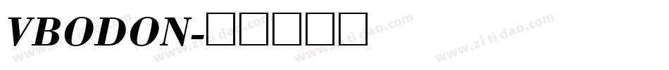 VBODON字体转换