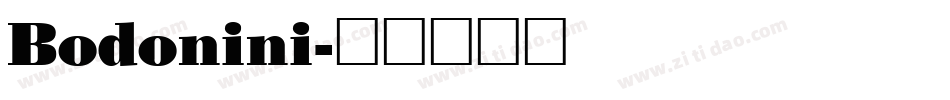 Bodonini字体转换