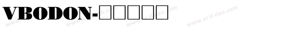 VBODON字体转换