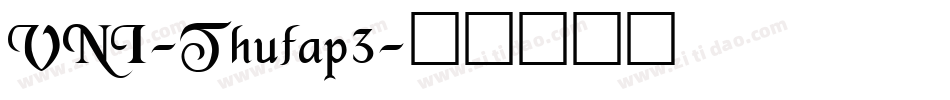 VNI-Thufap3字体转换