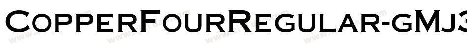 CopperFourRegular-gMj3字体转换