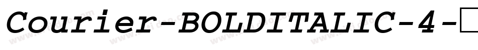 Courier-BOLDITALIC-4字体转换
