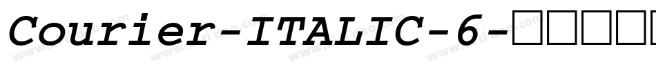 Courier-ITALIC-6字体转换
