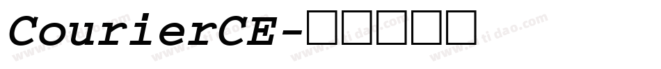 CourierCE字体转换