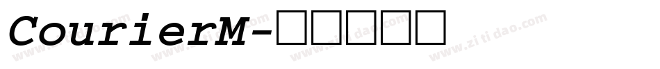 CourierM字体转换