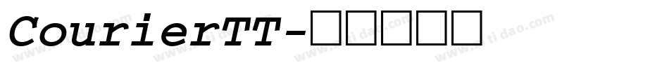 CourierTT字体转换