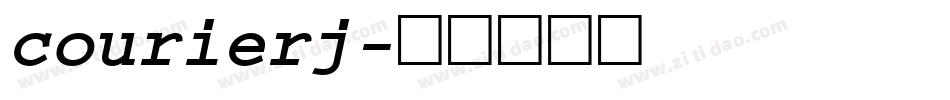 courierj字体转换