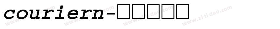 couriern字体转换