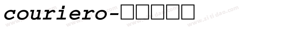 couriero字体转换