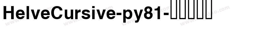 HelveCursive-py81字体转换