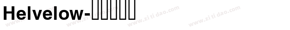 Helvelow字体转换