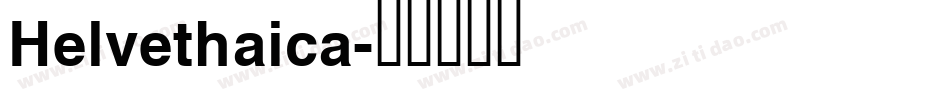 Helvethaica字体转换