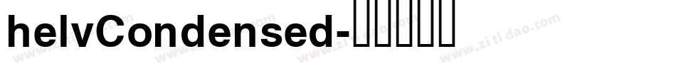 helvCondensed字体转换