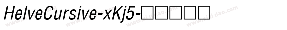 HelveCursive-xKj5字体转换
