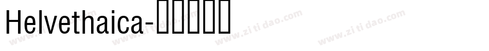 Helvethaica字体转换