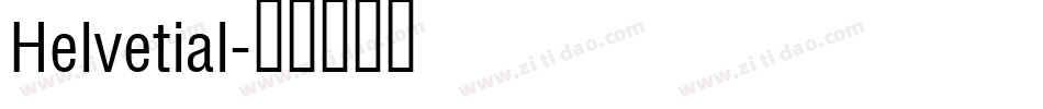 Helvetial字体转换